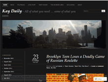 Tablet Screenshot of kaydaily.wordpress.com