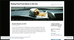 Desktop Screenshot of eatingfastfood.wordpress.com