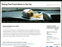 Tablet Screenshot of eatingfastfood.wordpress.com