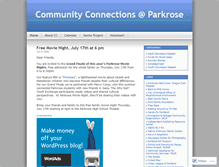 Tablet Screenshot of communityconnections.wordpress.com