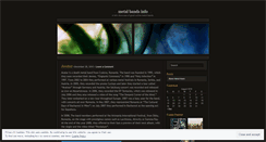 Desktop Screenshot of metalmusicmania.wordpress.com