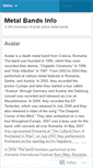 Mobile Screenshot of metalmusicmania.wordpress.com