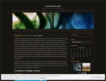 Tablet Screenshot of metalmusicmania.wordpress.com