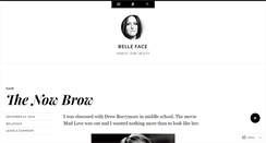 Desktop Screenshot of belleface.wordpress.com