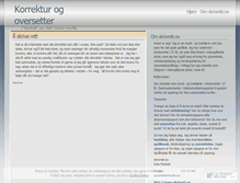 Tablet Screenshot of korrekturoversetter.wordpress.com