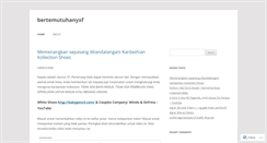 Desktop Screenshot of bertemutuhanyxf.wordpress.com