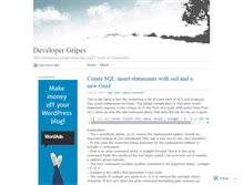 Tablet Screenshot of devgripes.wordpress.com