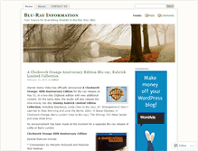 Tablet Screenshot of blurayinformation.wordpress.com