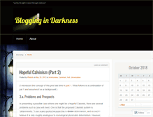 Tablet Screenshot of bloggingindarkness.wordpress.com