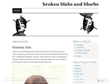 Tablet Screenshot of broken1design.wordpress.com