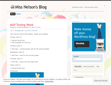 Tablet Screenshot of misslaurissanelson.wordpress.com