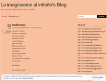 Tablet Screenshot of laimaginacionalinfinito.wordpress.com