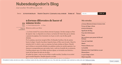 Desktop Screenshot of nubesdelalgodon.wordpress.com
