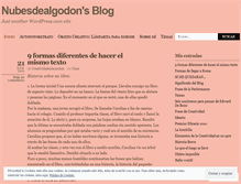 Tablet Screenshot of nubesdelalgodon.wordpress.com