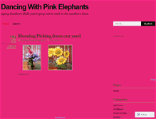 Tablet Screenshot of dancingwithpinkelephants.wordpress.com