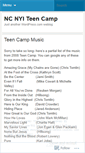 Mobile Screenshot of ncteencamp.wordpress.com
