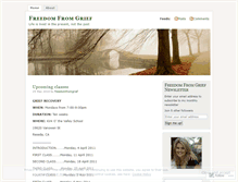 Tablet Screenshot of freedomfromgrief.wordpress.com