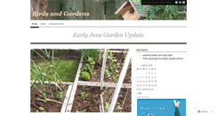 Desktop Screenshot of birdsandgardens.wordpress.com