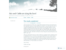 Tablet Screenshot of caitlinandjake.wordpress.com