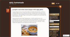 Desktop Screenshot of dailyhomemade.wordpress.com
