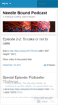 Mobile Screenshot of needlebound.wordpress.com
