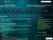Tablet Screenshot of cryptexo.wordpress.com