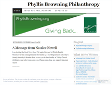 Tablet Screenshot of pbcgiving.wordpress.com