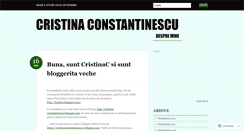 Desktop Screenshot of cristinaconstantinescu.wordpress.com