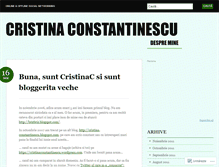 Tablet Screenshot of cristinaconstantinescu.wordpress.com