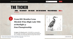 Desktop Screenshot of blueheronticker.wordpress.com