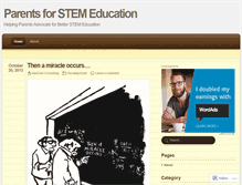 Tablet Screenshot of d65parentsforstem.wordpress.com