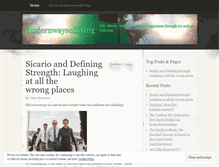 Tablet Screenshot of modernwaysofliving.wordpress.com