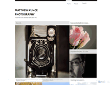 Tablet Screenshot of matthewkunce.wordpress.com