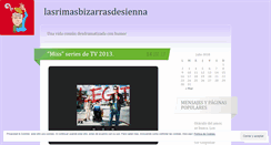 Desktop Screenshot of lasrimasbizarrasdesienna.wordpress.com