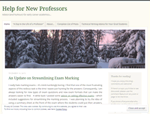 Tablet Screenshot of help4newprofs.wordpress.com