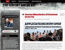 Tablet Screenshot of 21stcenturyanalogboy.wordpress.com
