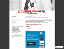 Tablet Screenshot of cinequipwhite.wordpress.com