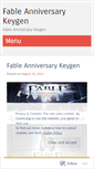 Mobile Screenshot of fableanniversarykeygen.wordpress.com