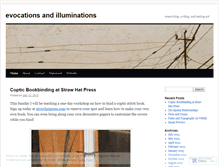 Tablet Screenshot of evocationsandilluminations.wordpress.com