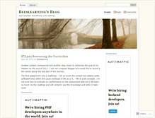 Tablet Screenshot of beeslearning.wordpress.com