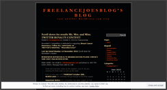 Desktop Screenshot of freelancejoesblog.wordpress.com