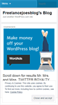 Mobile Screenshot of freelancejoesblog.wordpress.com