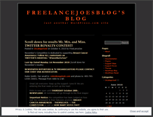 Tablet Screenshot of freelancejoesblog.wordpress.com