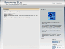 Tablet Screenshot of maxmovie.wordpress.com
