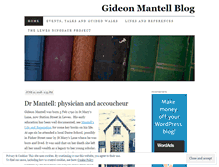 Tablet Screenshot of gideonmantell.wordpress.com