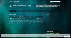 Desktop Screenshot of itisallrandomstuff.wordpress.com