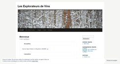 Desktop Screenshot of explorateursdevins.wordpress.com