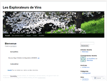 Tablet Screenshot of explorateursdevins.wordpress.com