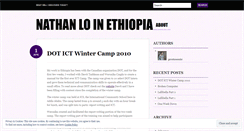 Desktop Screenshot of nathanloinethiopia.wordpress.com