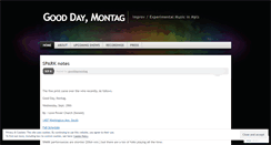 Desktop Screenshot of gooddaymontag.wordpress.com